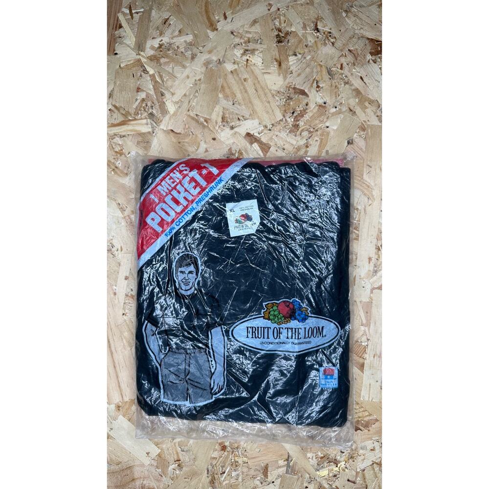 Fruit Of The Loom T-Shirts Vintage 1987 blank (black) Sz XL